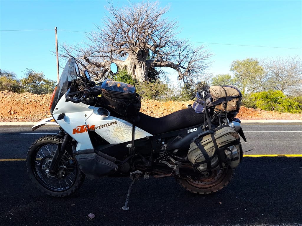 Soutpansberg and Venda Experience, KTM 990 and Baobab Tree