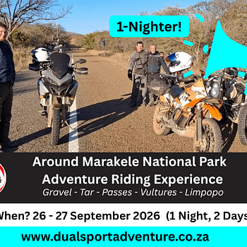 Around Marakele National Park Adventure Motorbike Tour: 26 - 27 September 2026 1-Nighter!